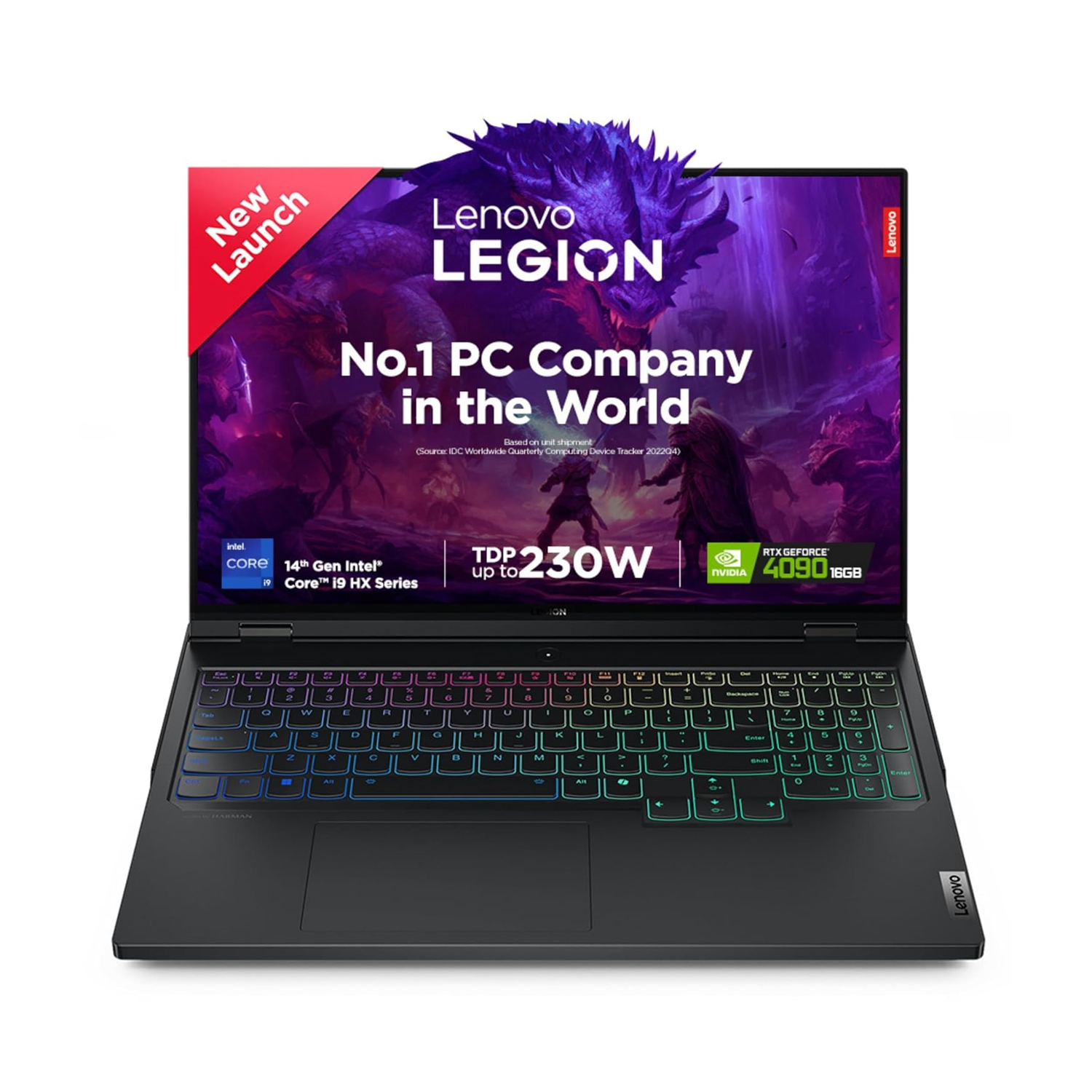 Lenovo legion Pro 7 16IRX9-Ci9-14900HX 32GB 1TB-SSD 16GB-NVIDIA- RTX-4090 16" WQXGA IPS 500nits DOS Onyx Grey LAPTOP — image 5