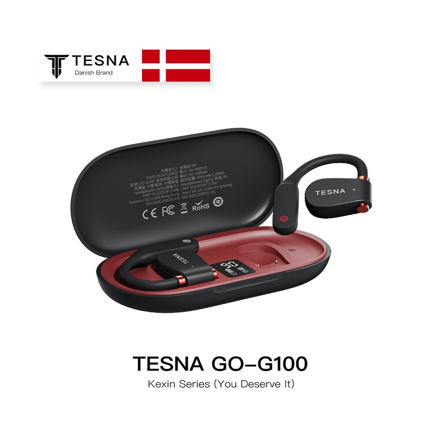 TESNA GOG100 OWS Open Sport Bluetooth Earphones — image 3