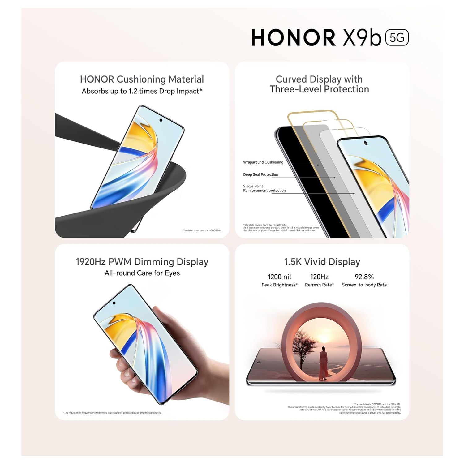 Honor X9b 256GB Midnight Black 5G Smartphone — image 3