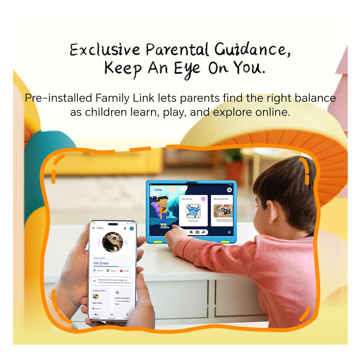 Honor Pad X8a Kids Edition Wifi Tablet, 4 GB RAM, 128 GB Storage, Gray — image 4