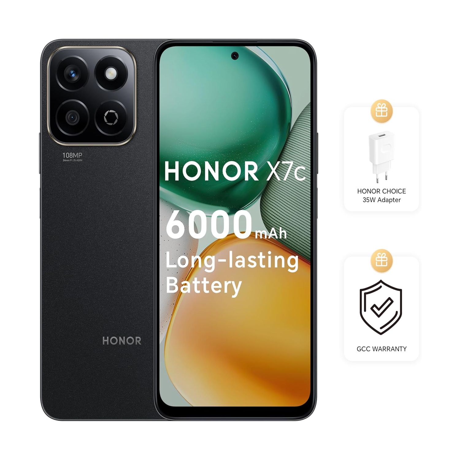 Honor X7c 256GB 8GB Midnight Black 4G Smartphone — image 4