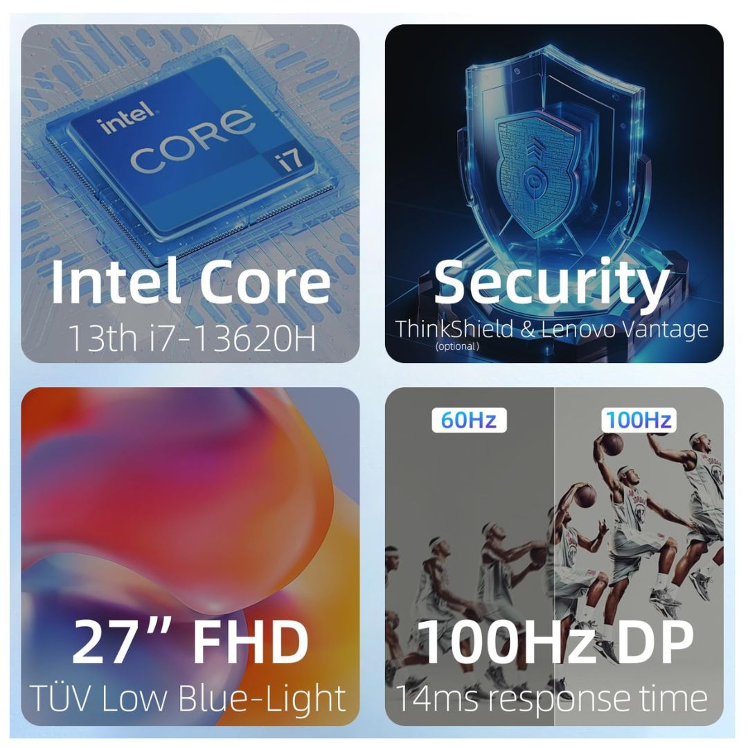 LENOVO NEO 50 Core i7-13620H 16GB RAM 512 SSD 27 INC SCREEN NON TOUCH DOS BLACK ALL IN ONE — image 3