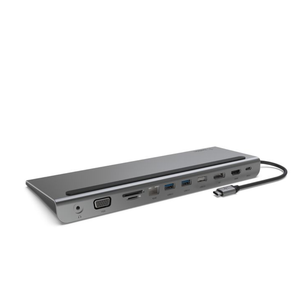 Belkin CONNECT USB-C 11-in-1 Multiport Dock.  3.5mm audio in/out VGA port  Compatible with Mac, Windows, and Chrome devices — image 5
