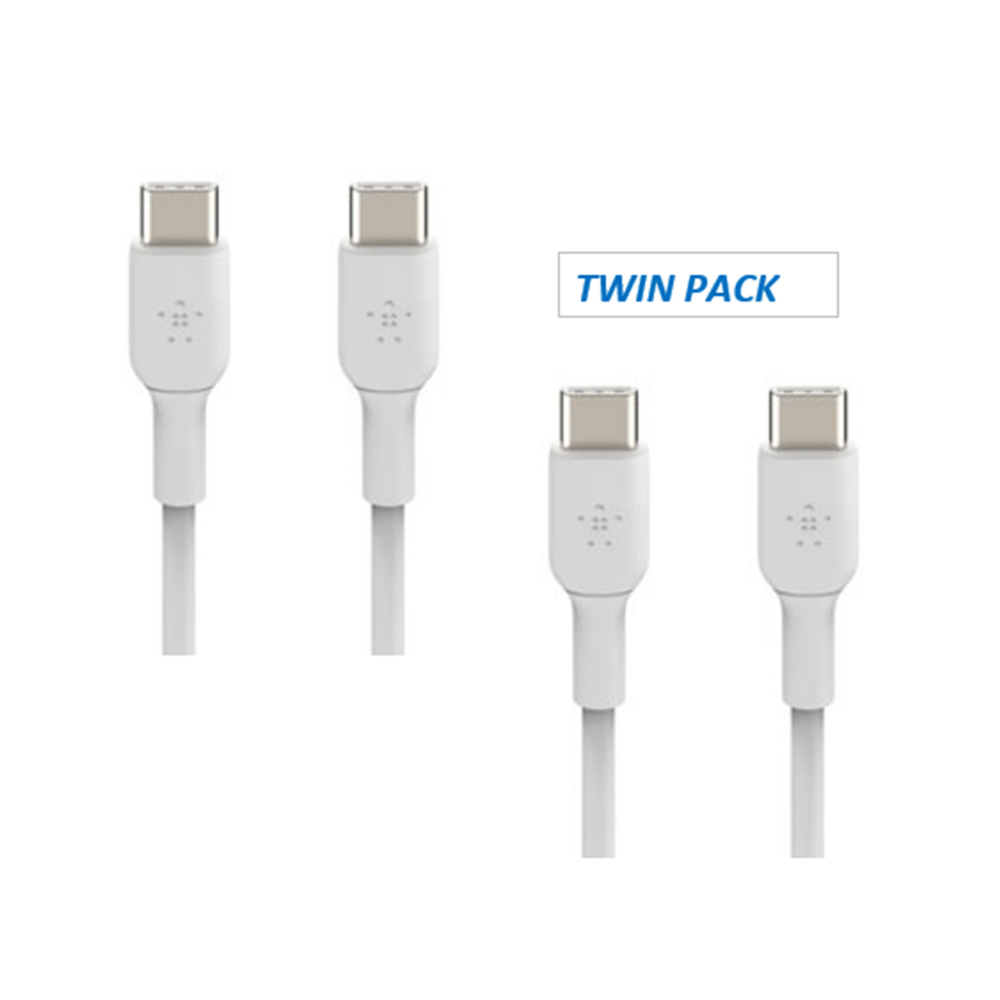 Belkin BoostCharge USB C to USB C 1M, White 2pack CAB003bt1MWH2PK — image 2