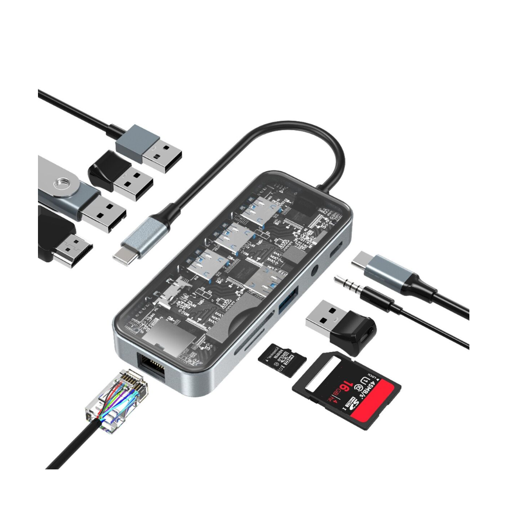 AIRSKY Type-C to Multi Function Docking Station 100W 10 in 1 (HC-87) — image 4