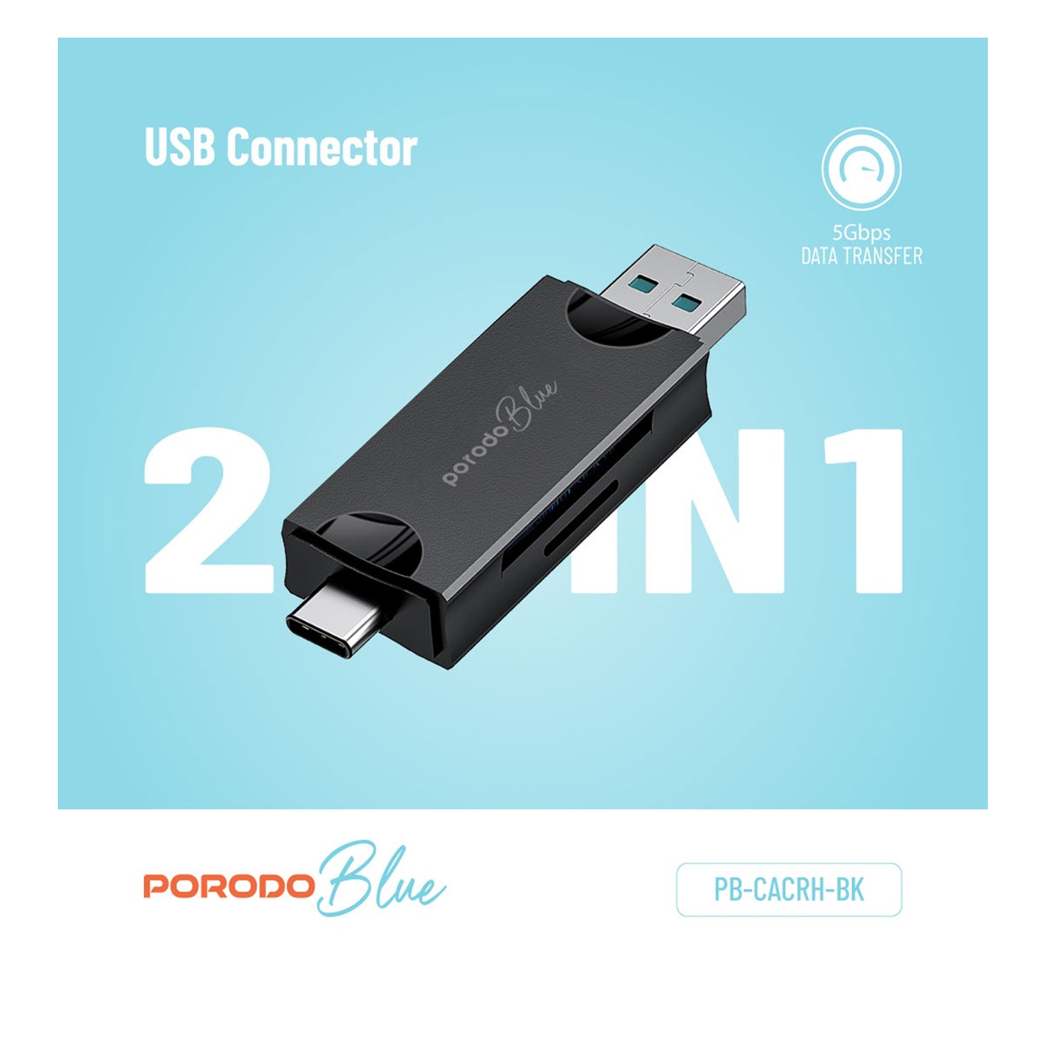 Porodo 2 in Card Reader with Card Holder — image 4