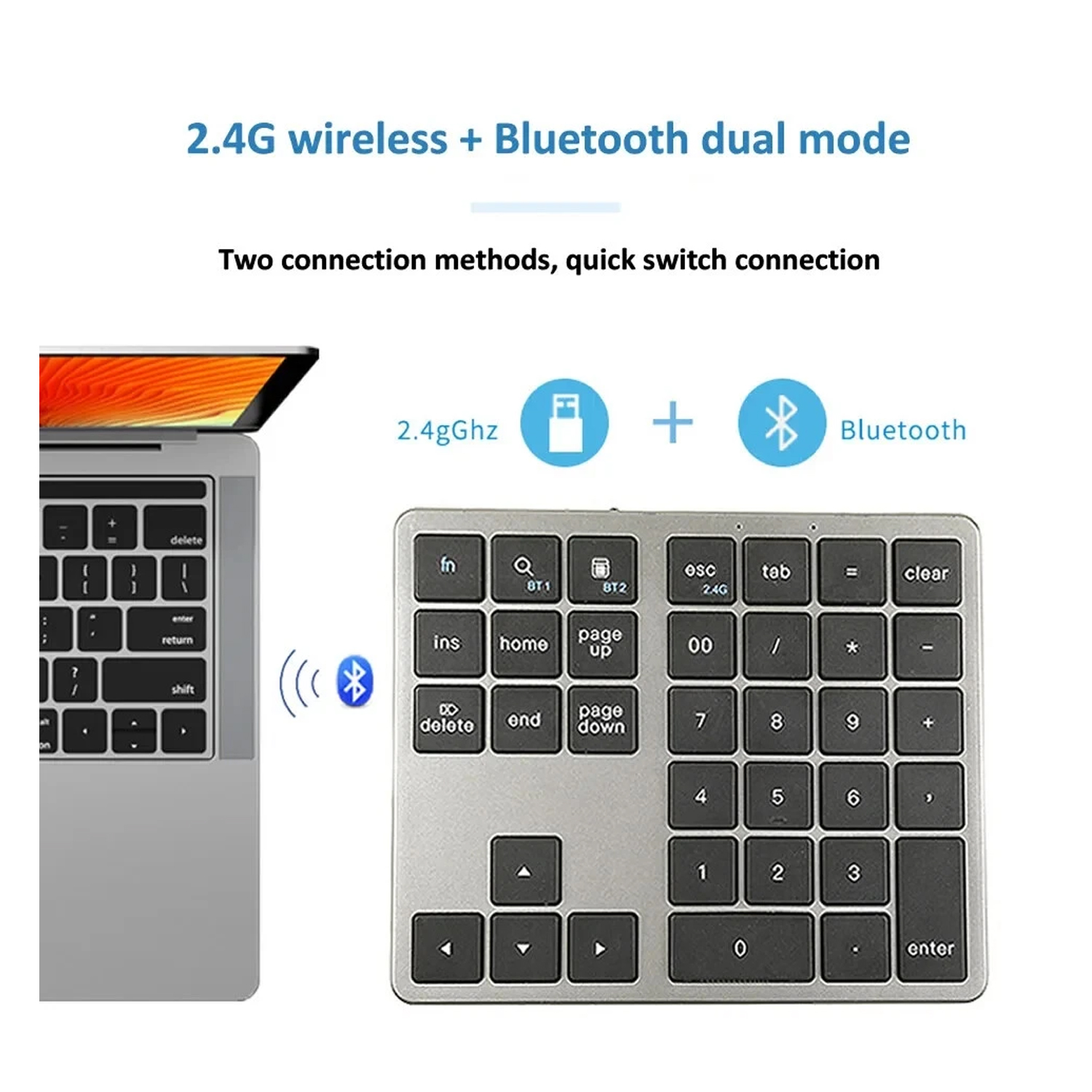 Wireless Keyboard & Numaric Keypad K35 — image 4
