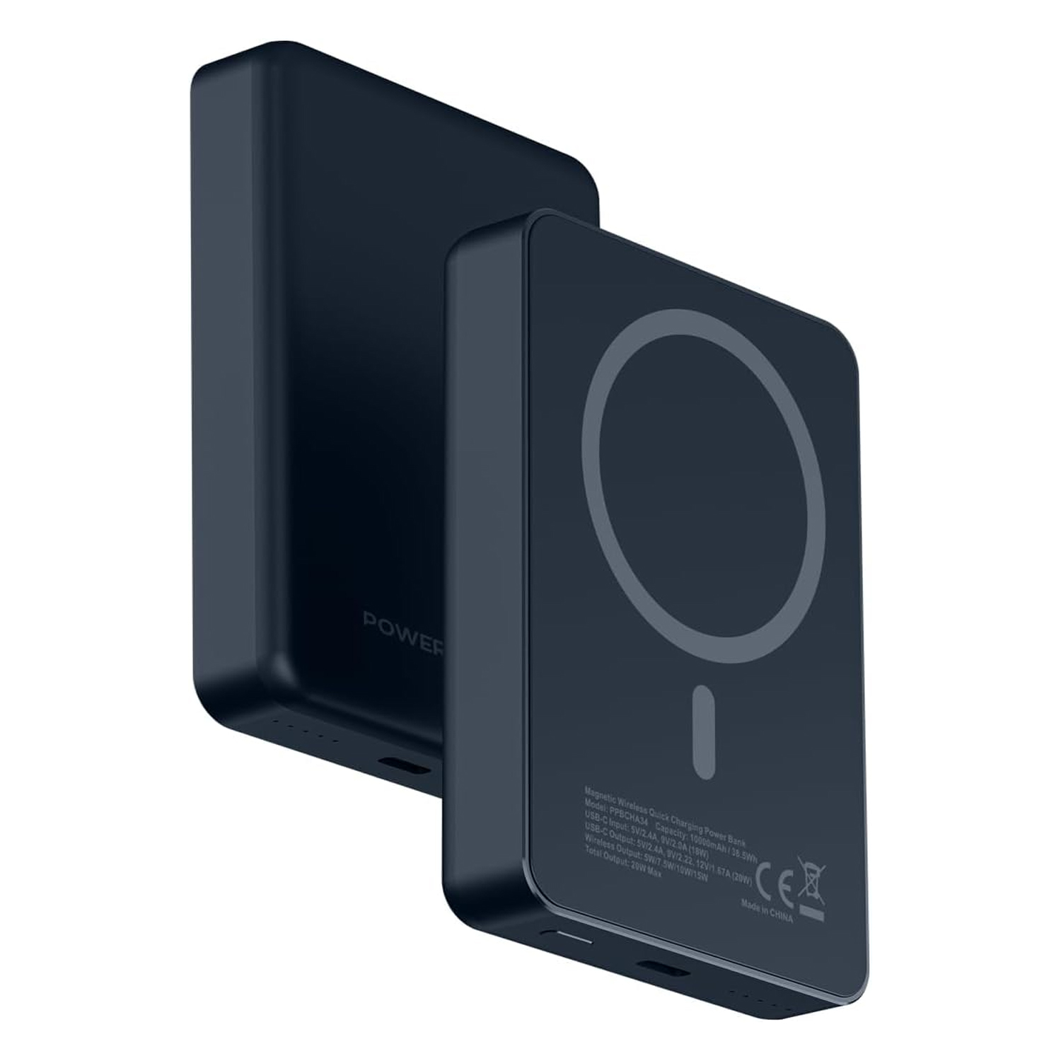 Powerology PP033 20000 mAh MagSafe Power Bank with 20WW PD & 15W Wireless PPBCHA33-GY — image 4