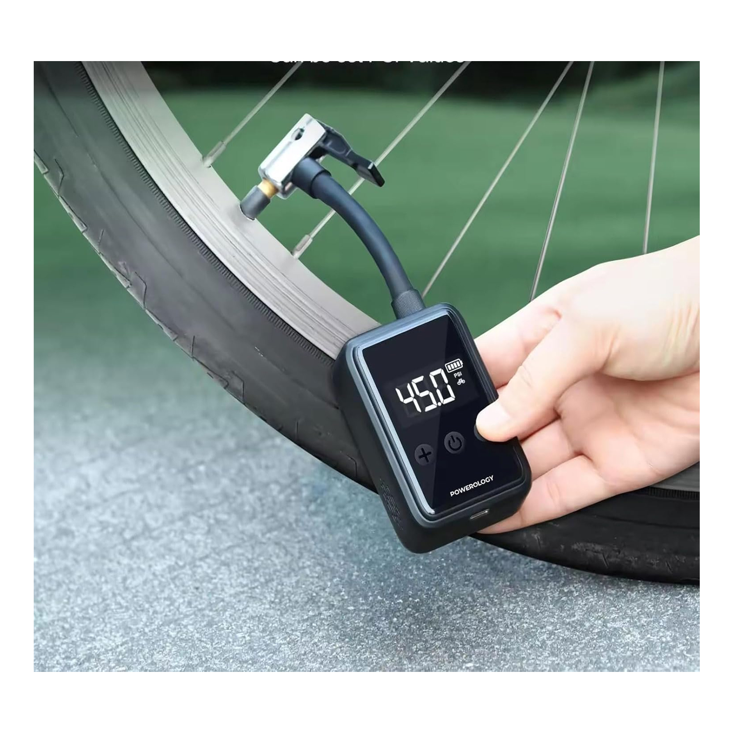 Powerology 110 Psi Super Compact Tire Inflator P25CMAPBK — image 3