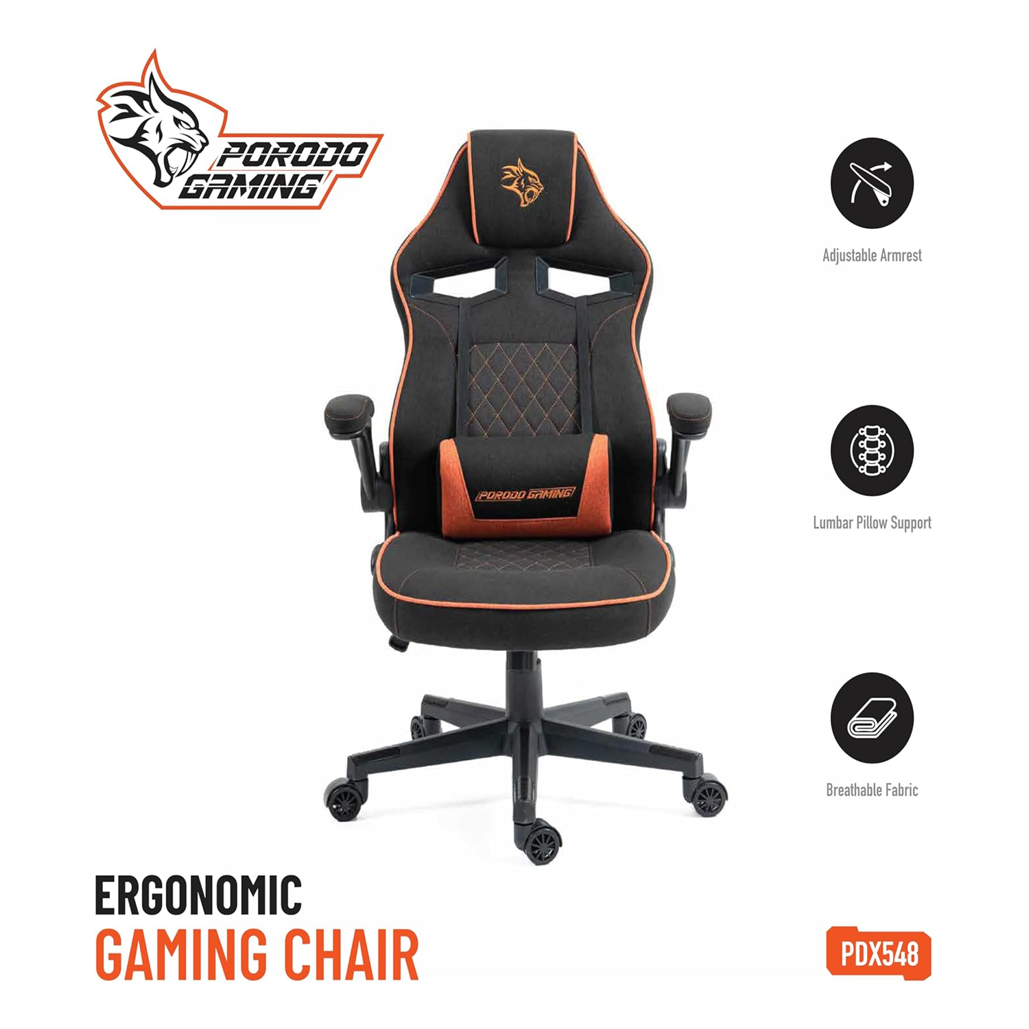Porodo Gaming Ergonomic Gaming Chair PDX548 — image 4