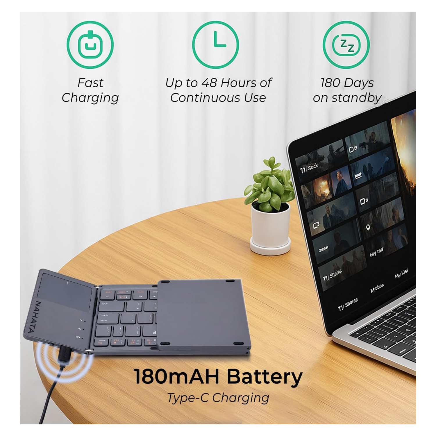 Foldable Keyboard with Touch Pad — image 2