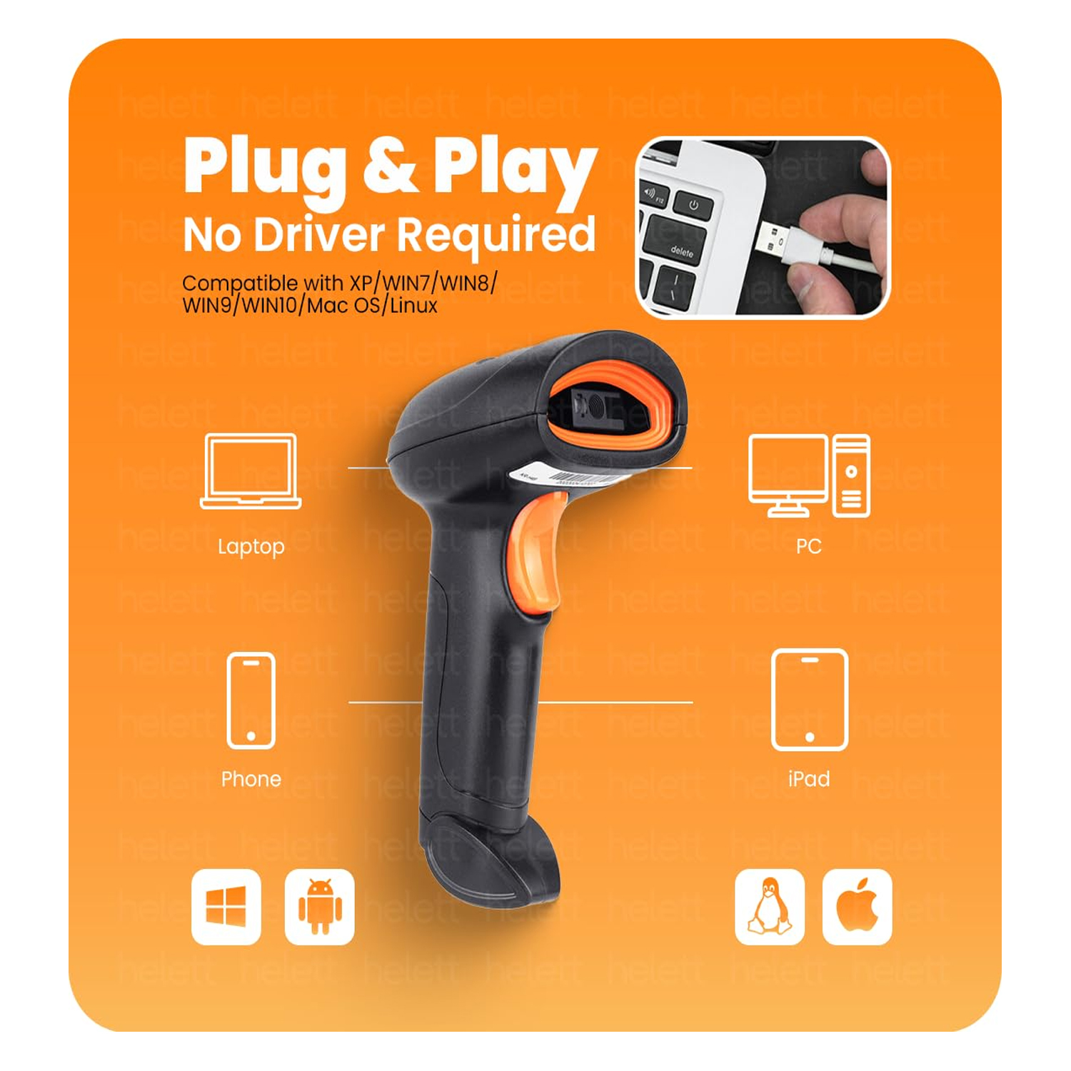 Barcode Scanner Wired BCR-2DWW — image 2