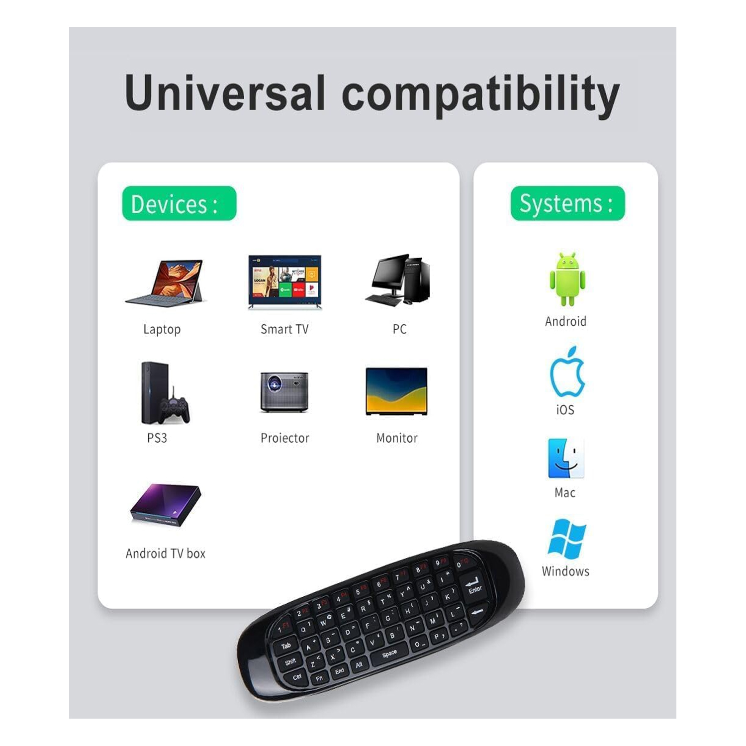 Air Mouse for Keyboard Mouse IR Remote — image 3