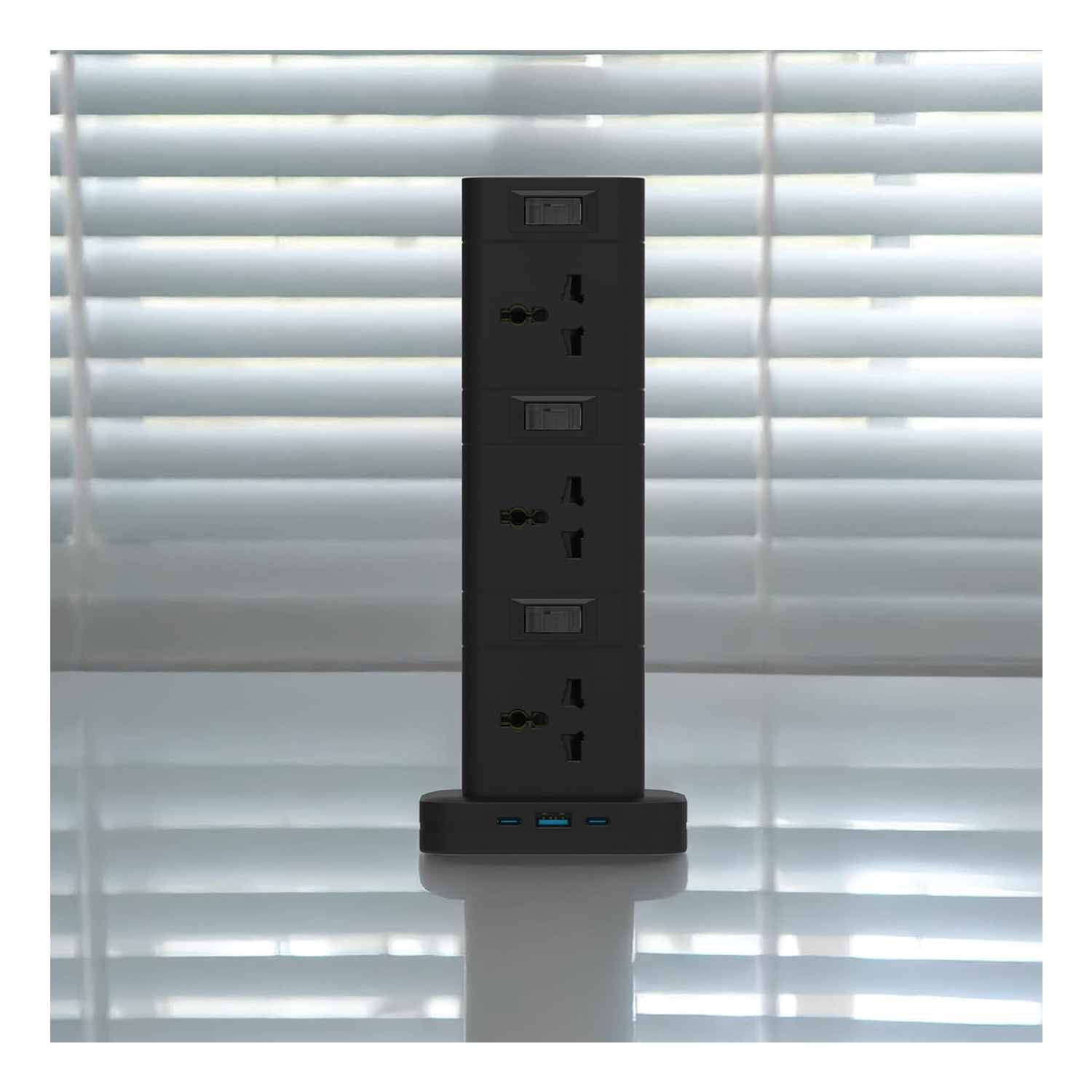 Porodo 12AC Power Hub, USB C PD & QC 3.0 Ports — image 3
