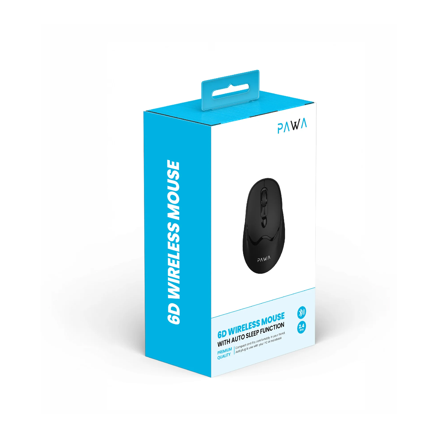 Pawa 6D Wireless Mouse With Auto Sleep Function Black — image 2