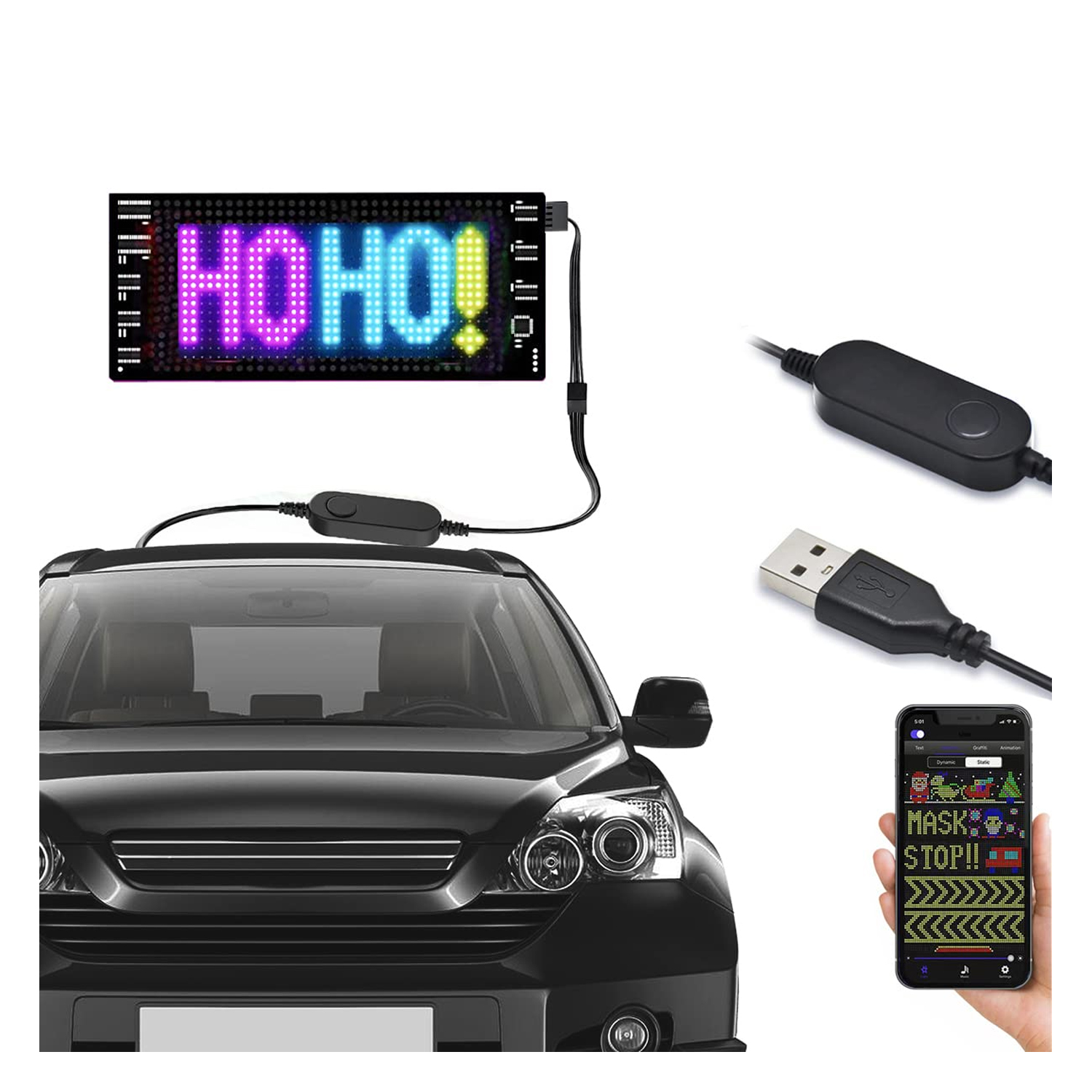 Smart Car LED Sign 192 X 900 MM — image 4