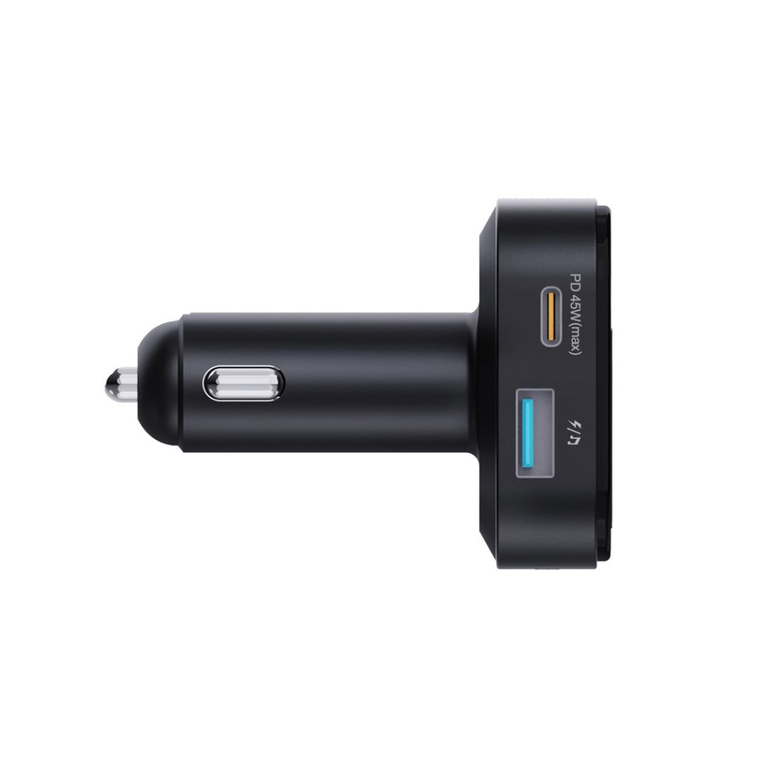 Porodo Dual Microphone FM Transmitter & Charger - Black — image 3
