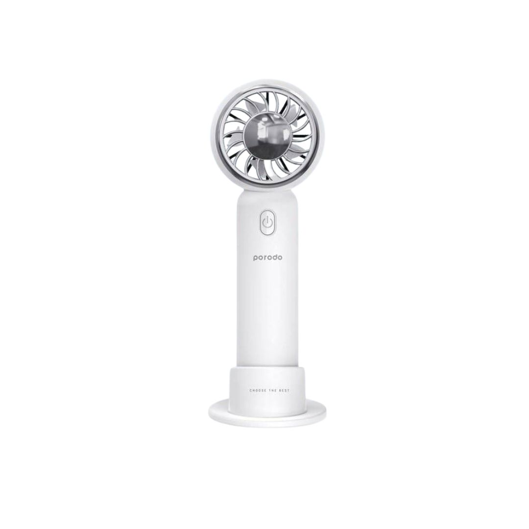 PORODO LIFESTYLE Portable Handheld Turbo Cooling Fan-White — image 2