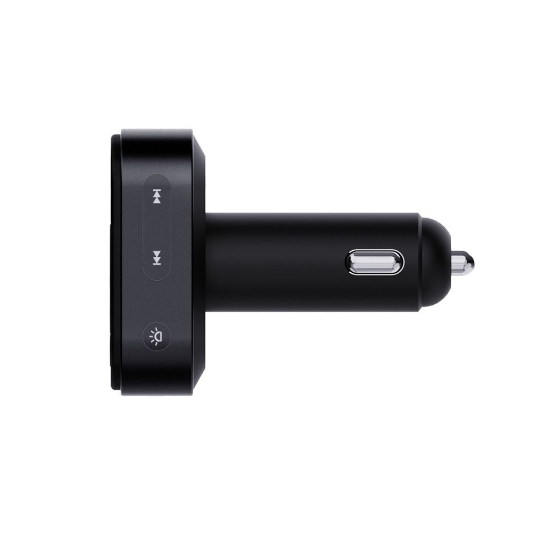 Porodo Dual Microphone FM Transmitter & Charger - Black — image 4