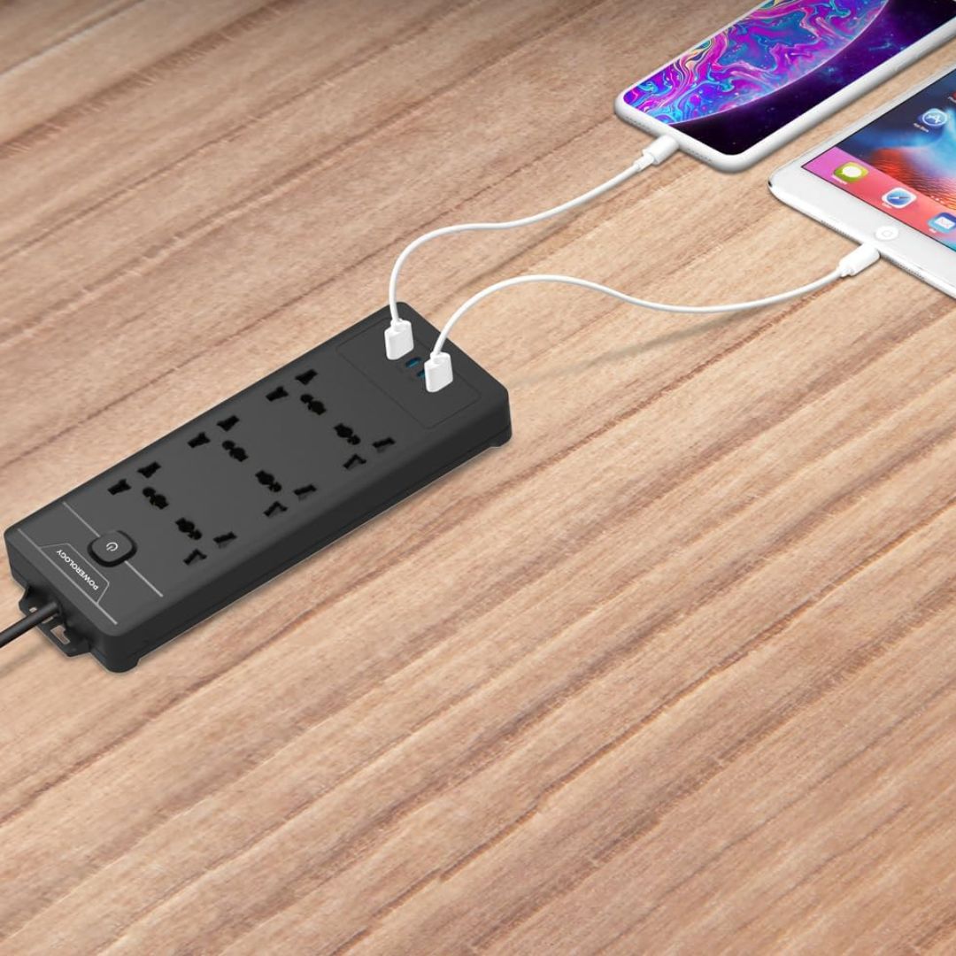 Powerology 6AC Power Strip 2500W PDWC034 — image 4
