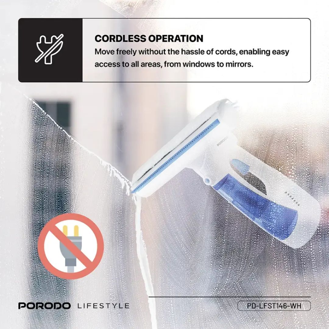 Porodo Lifestyle Handhels Window Cleaner Cordless-Vacuum-Spr — image 4