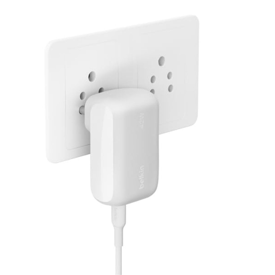 Belkin BoostCharge 42W USB-C Wall Charger with PPS WCB009myWH — image 2