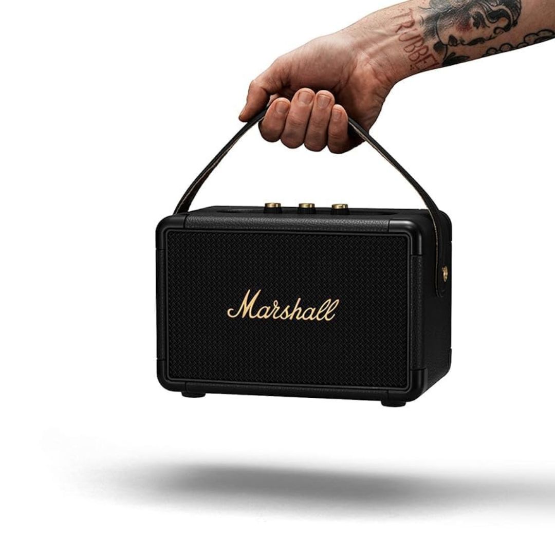 Marshall Kilburn III Wireless Stereo Speaker KILBURN3-(Black/Brass, Cream) — image 5