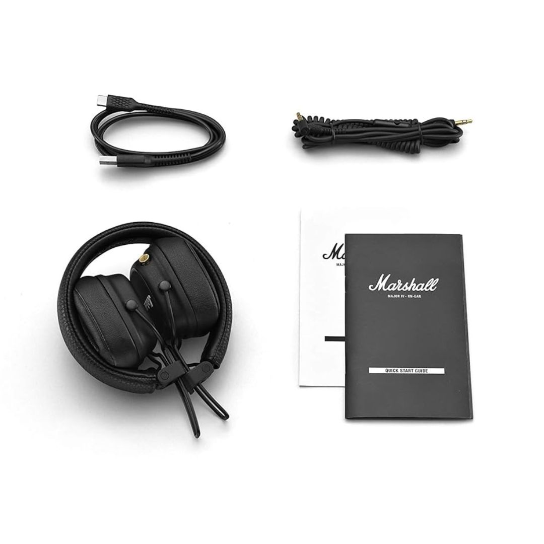 Marshall Major IV On-Ear Wireless Headphones MAJORIVBT-Black — image 4