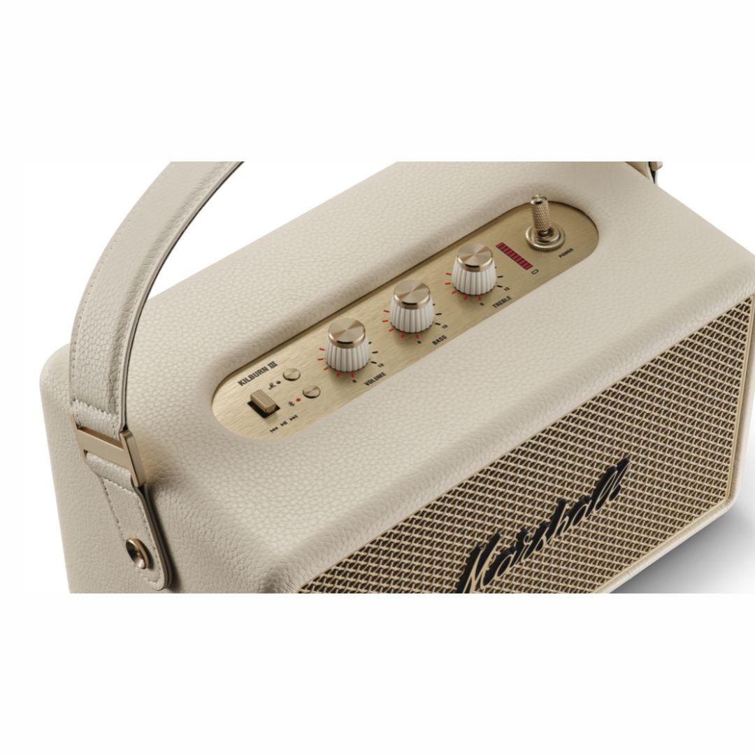 Marshall Kilburn III Wireless Stereo Speaker KILBURN3-(Black/Brass, Cream) — image 6