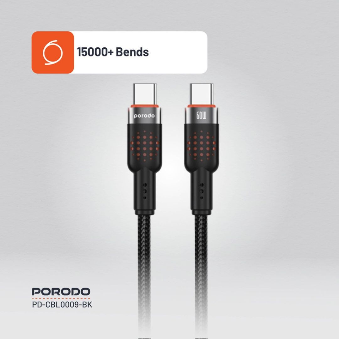Porodo Extreme USB C to C Braded Cable — image 2