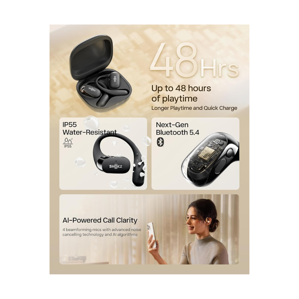 Aftershokz Open Fit 2 Earbuds Black T920 — image 3