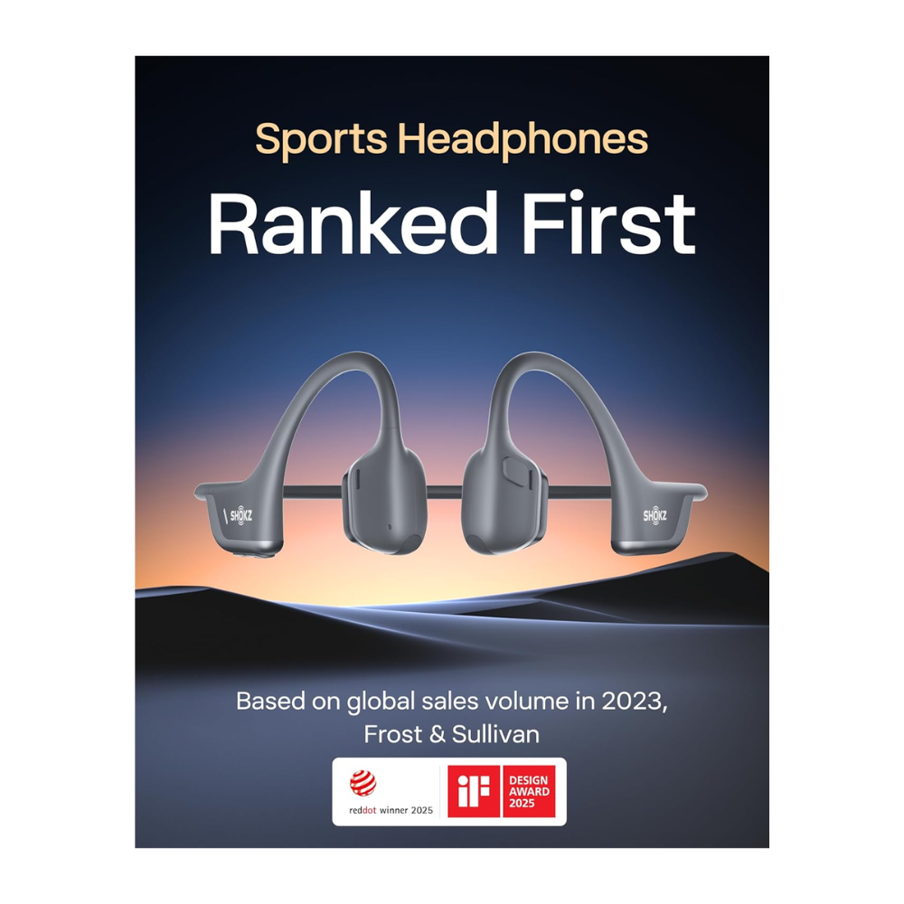 Aftershokz Open Run Pro 2 Mini Bone Conduction Sports Bluetooth Headset Black S821 — image 4