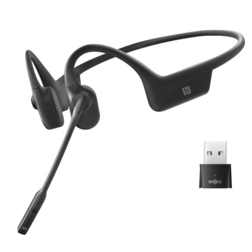 After SHOKZ OpenComm2 UC 2025 Upgrade Bone Conduction Wireless Headset with USB-C Dongle C110-AN-BK-EU — image 3