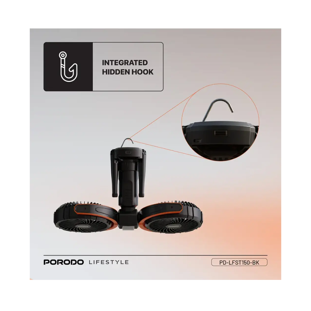 Porodo Dual Head Oscillating Fan — image 1