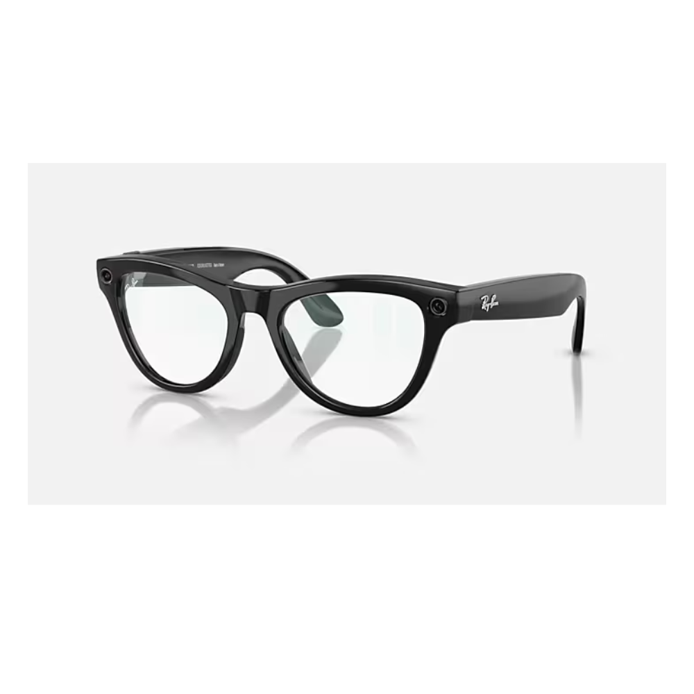 Ray-Ban META WAYFARER SHINY BLACK CLEAR – 4006 – 50 - C 601/SB50 SMART GLASSES — image 4