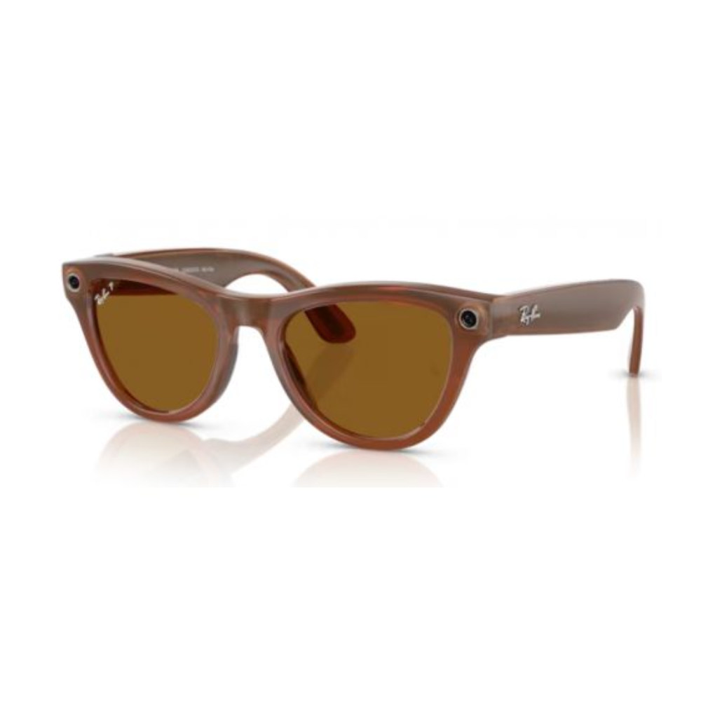 Ray-Ban META SKYLER SHINY CARAMEL POLAR BROWN – 4010 – 52 - C 67548352 SMART GLASSES — image 1