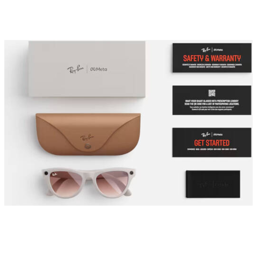 Ray-Ban META HEADLINER SHINY WARM STONE TRANSITIONS SAFFRON YELLOW – 4009 – 50 - C 6705ZX50 SMART GLASSES — image 2