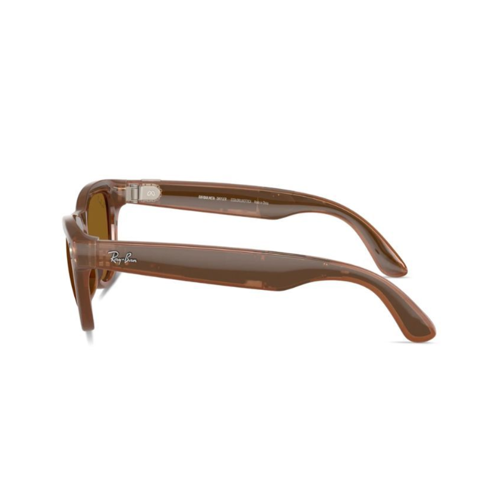 Ray-Ban META SKYLER SHINY CARAMEL POLAR BROWN – 4010 – 52 - C 67548352 SMART GLASSES — image 3
