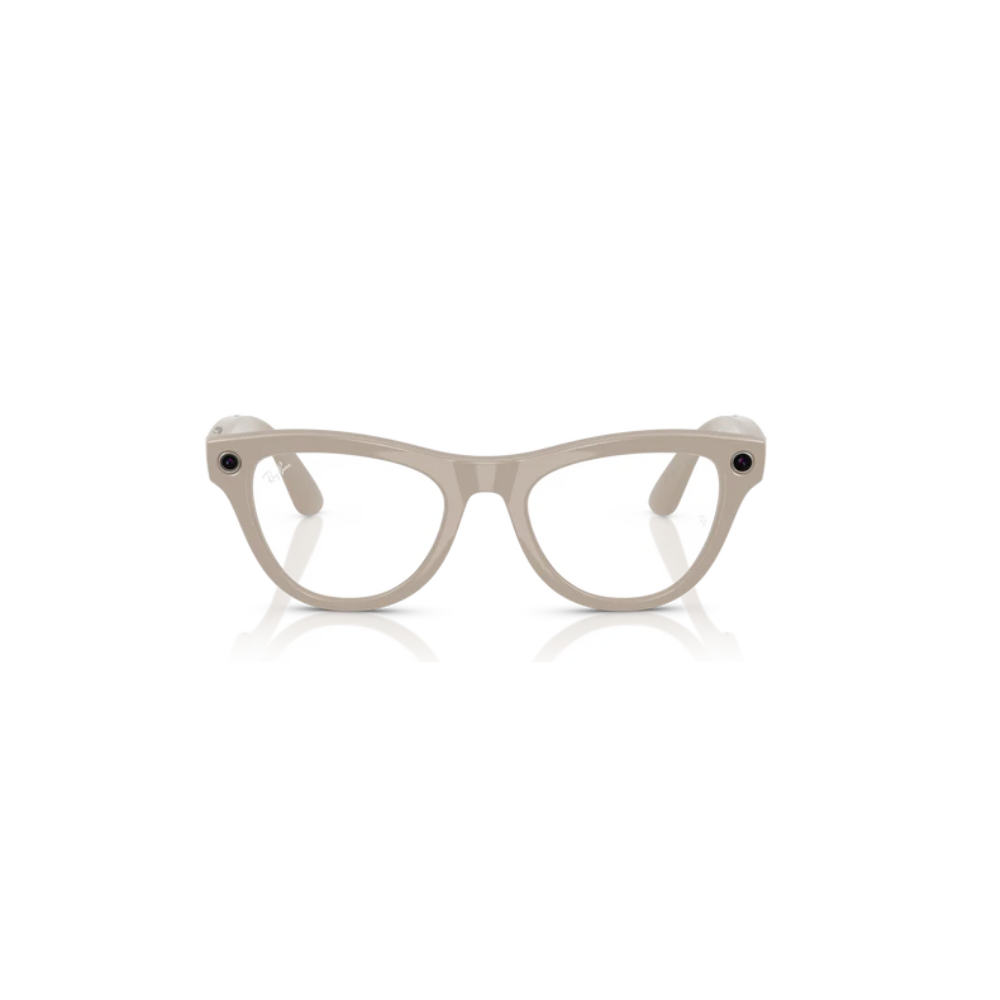 Ray Ban META SKYLER SHINY CHALKY GRAY TRANSITIONS SAPPHIRE –4010 – 52 - C 6700MF52 SMART GLASSES — image 4