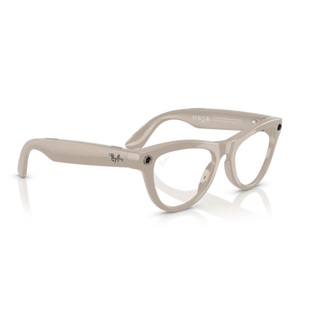 Ray Ban META SKYLER SHINY CHALKY GRAY TRANSITIONS SAPPHIRE –4010 – 52 - C 6700MF52 SMART GLASSES — image 2