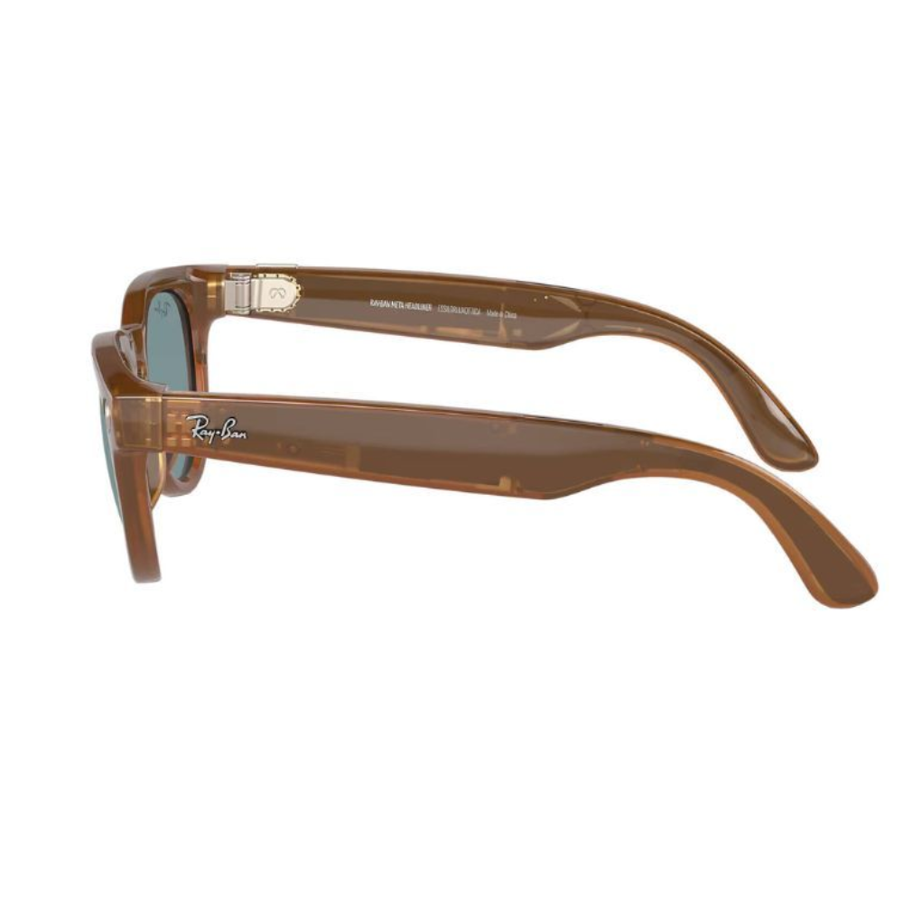 Ray-Ban META HEADLINER SHINY CARAMEL TEAL BLUE - 4009 - 50 - C 670680050 SMART GLASSES — image 3