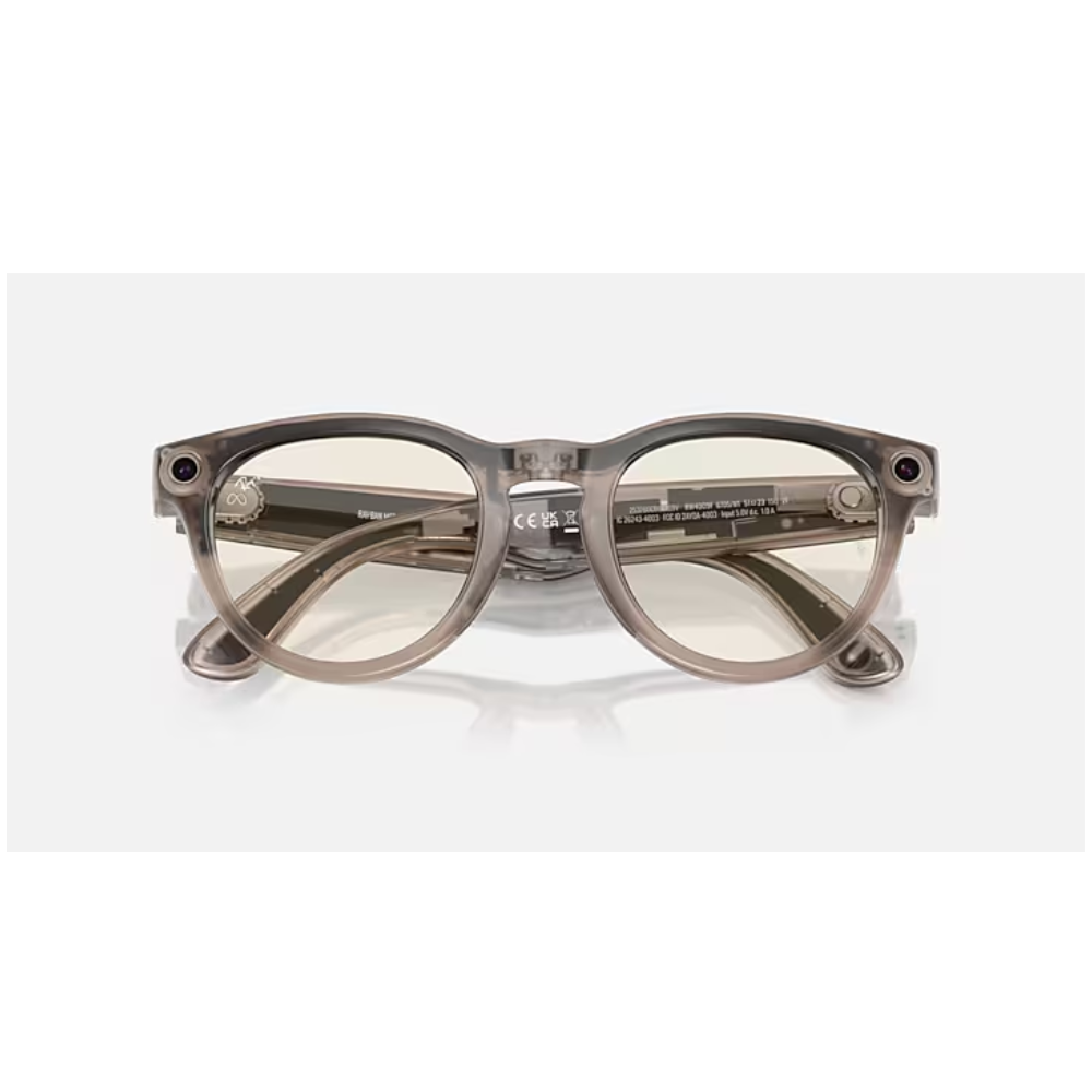 Ray-Ban META HEADLINER SHINY WARM STONE TRANSITIONS DARK GREEN – 4009 – 51 - C 6705M151 SMART GLASSES — image 4