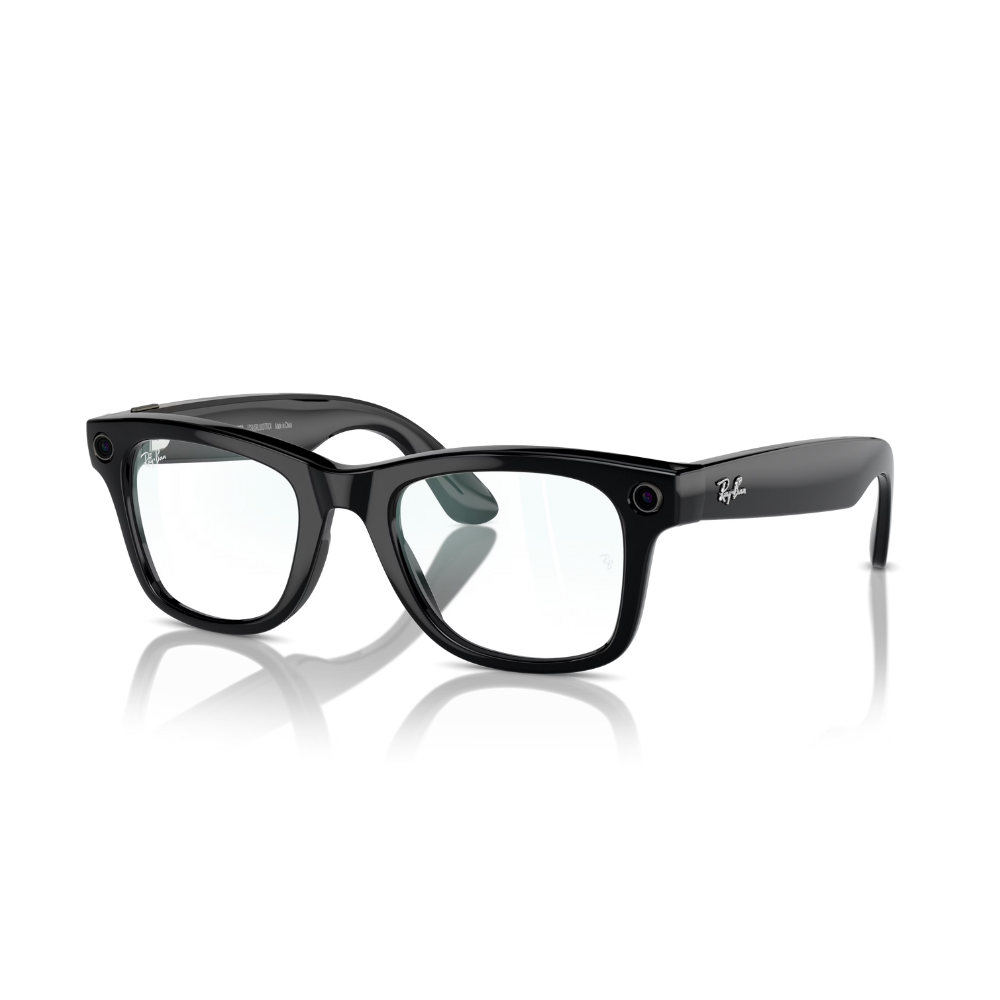 Ray-Ban META WAYFARER SHINY BLACK CLEAR – 4006 – 50 - C 601/SB50 SMART GLASSES — image 1