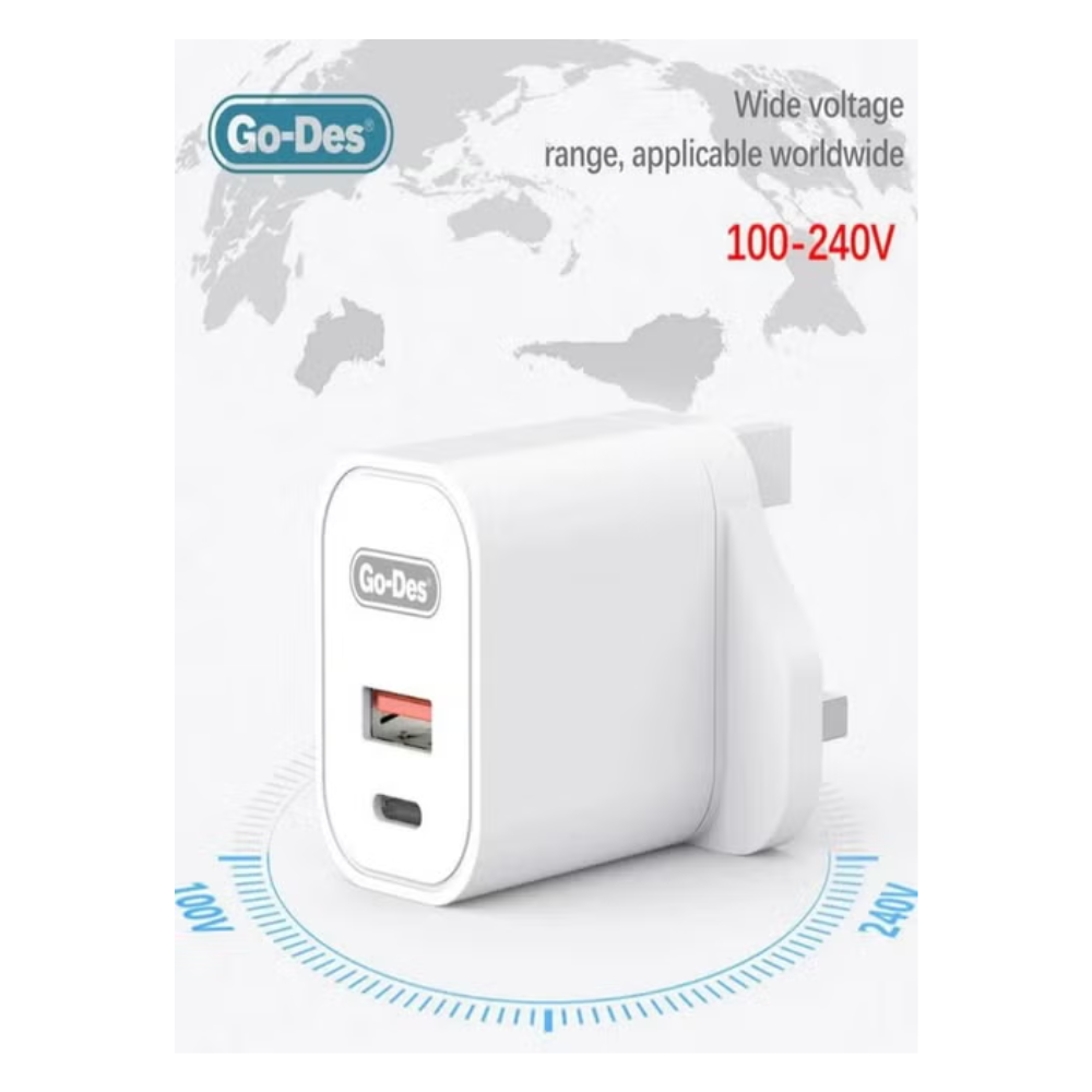 Go Des PD 20W Fast Charging Kit with Type C Cable GD-QC3601 — image 4