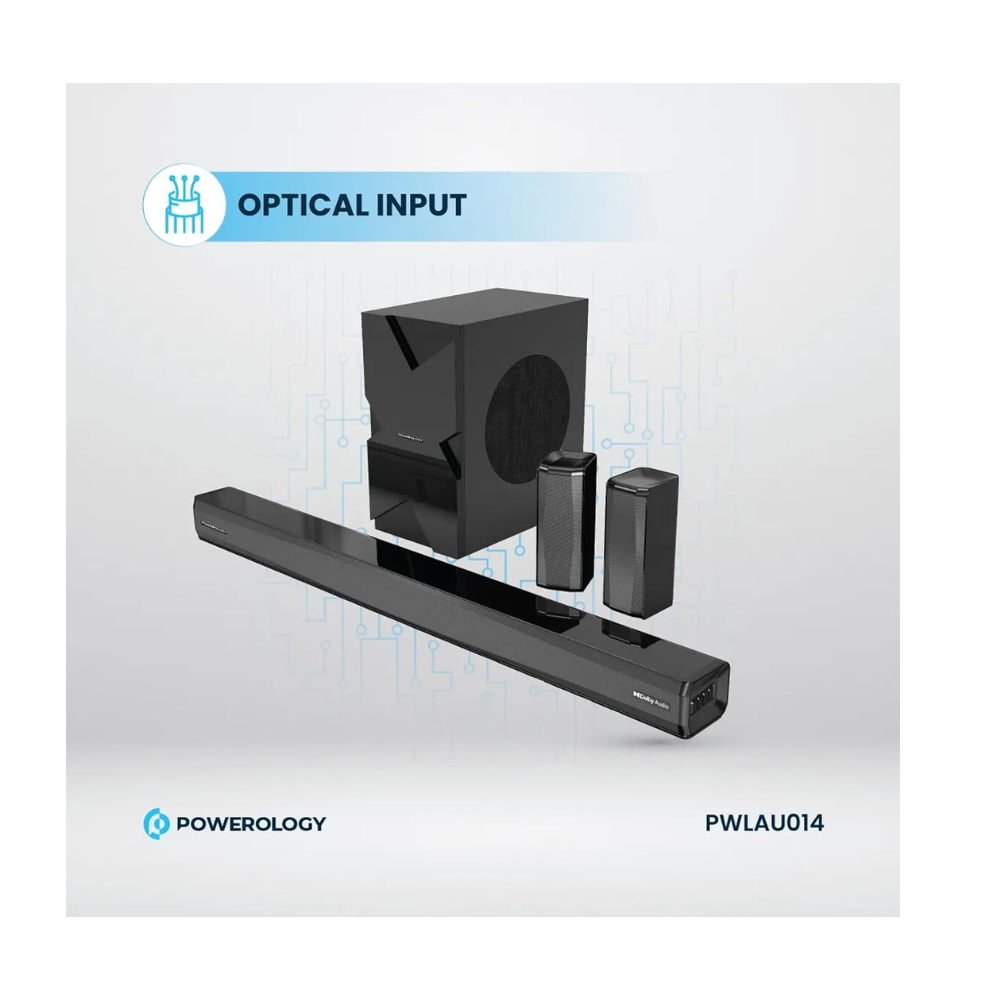 Powerology 5.1 CH Home Theater Soundbar — image 3