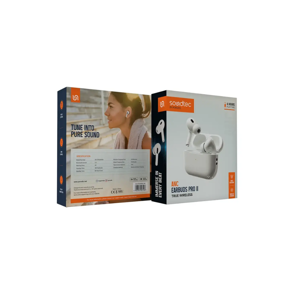 Porodo Soundtec Earbuds Pro II ANC True Wireless E — image 3