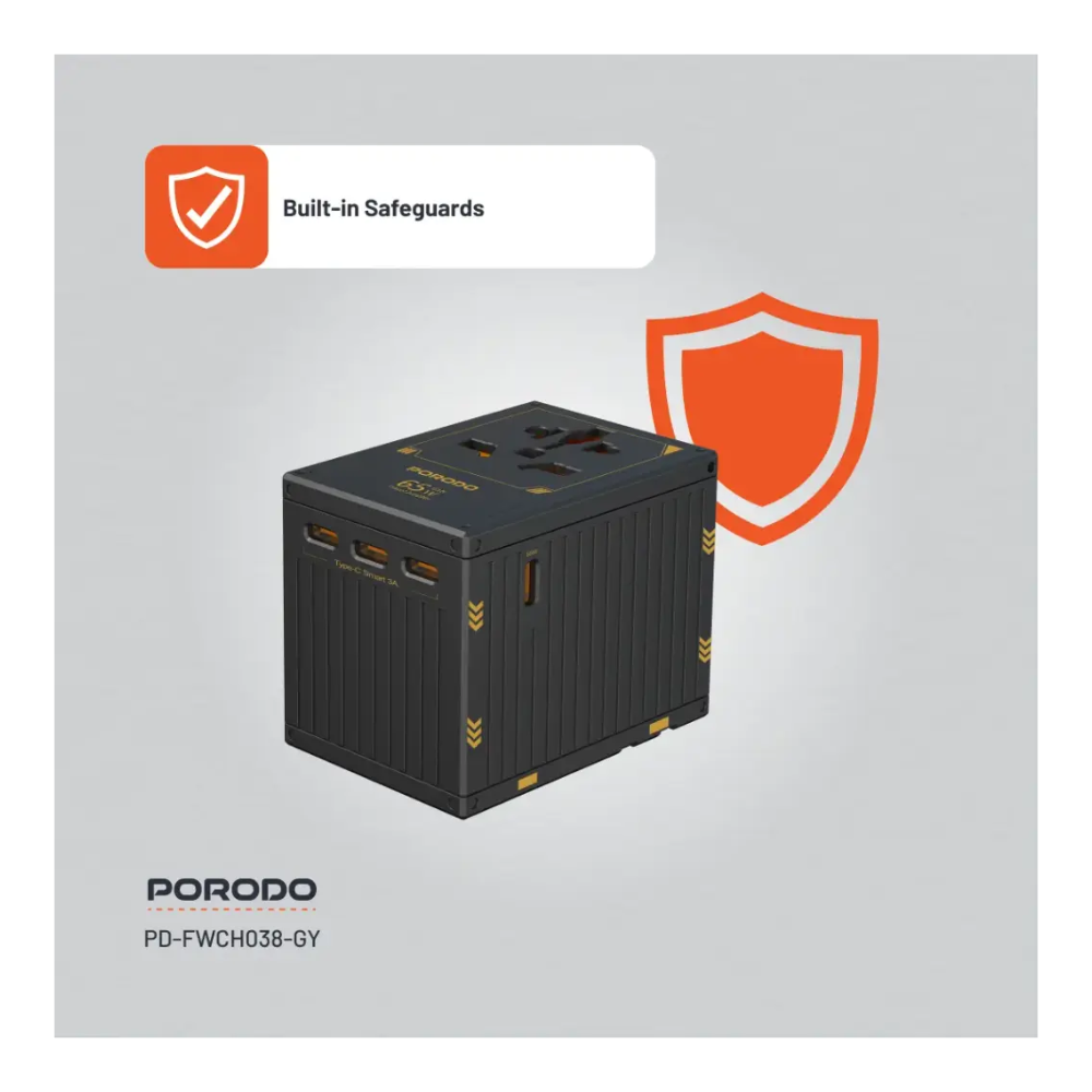 Porodo 5 Port Universal GAN Charger FWC038 — image 4