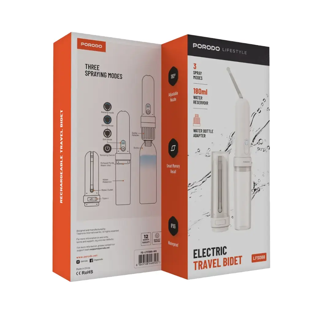 Porodo Lifestyle Electric Travel Bidet — image 3