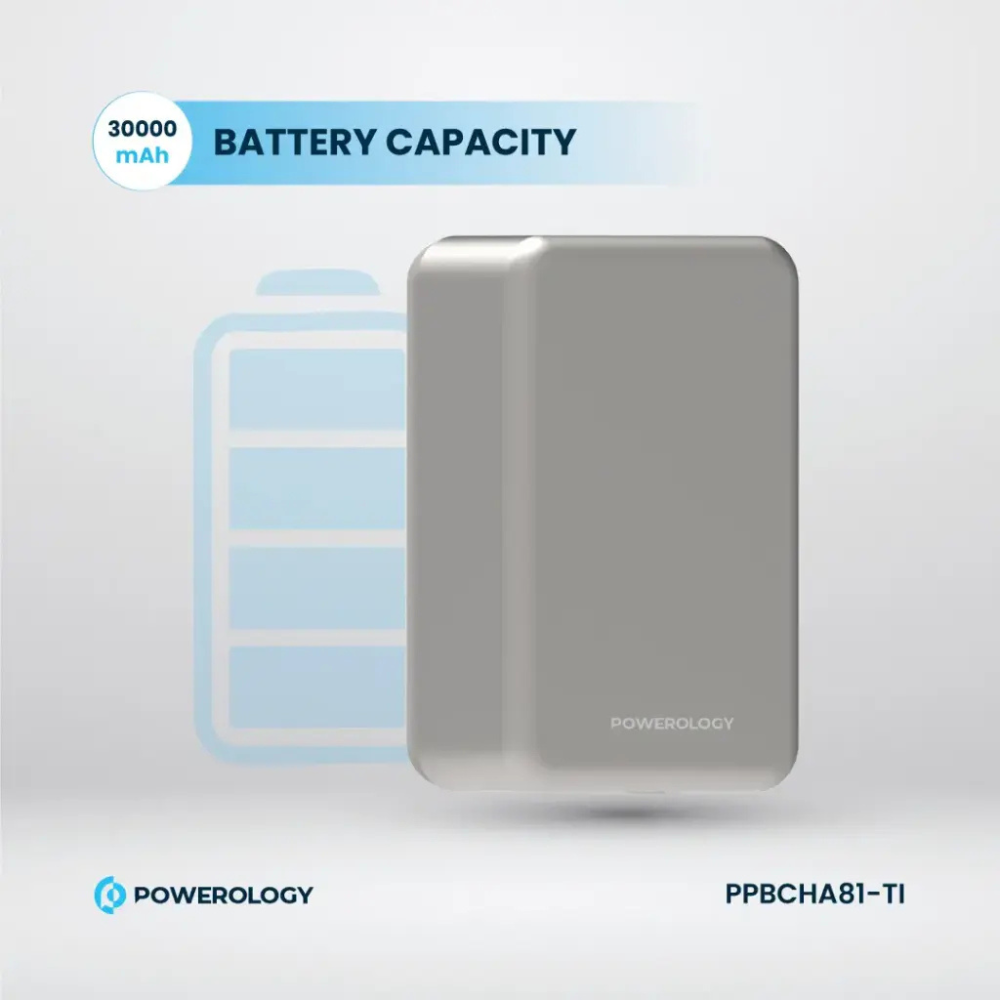 Poweology PP081 30000 mAh MagSafe Power Bank with 20W PD — image 2