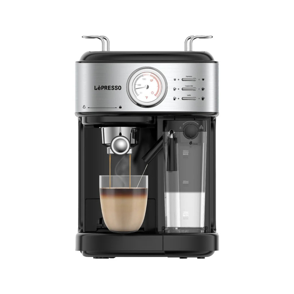 LePresso Barista Espresso Machine Automatic Milk Frother & Flow Meter LP20BCMCFBK — image 2